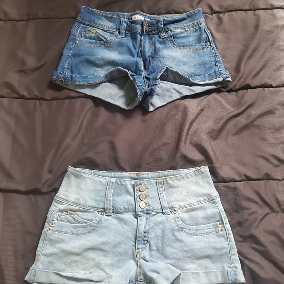 size 5 denim shorts